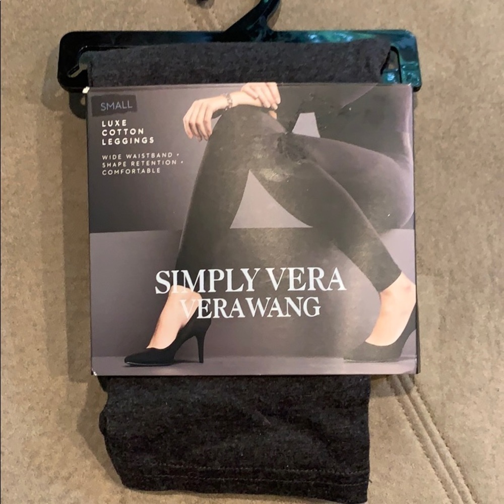 Gray Simply Vera Luxe Cotton leggings